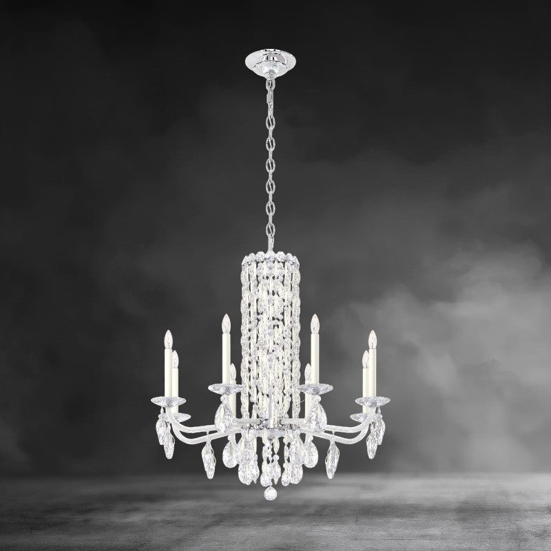 Siena 8-light crystal chandelier30"